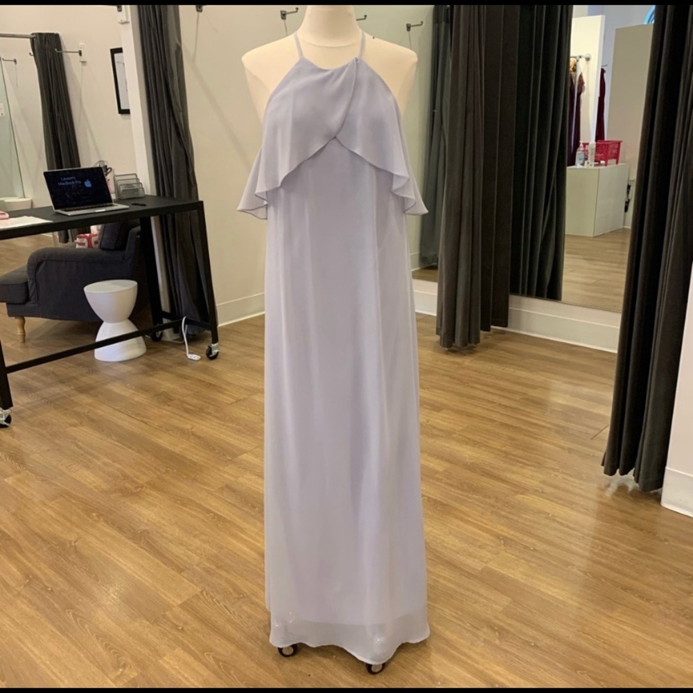 Light Blue Amsale bridesmaids dress